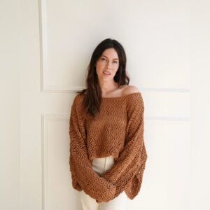 CJLA Amelia Sweater in Camel, S/M